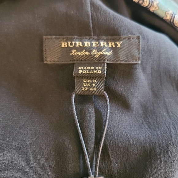 Burberry Agatha Pale Stone Silk Trench Dress -NWT - Picture 11 of 13